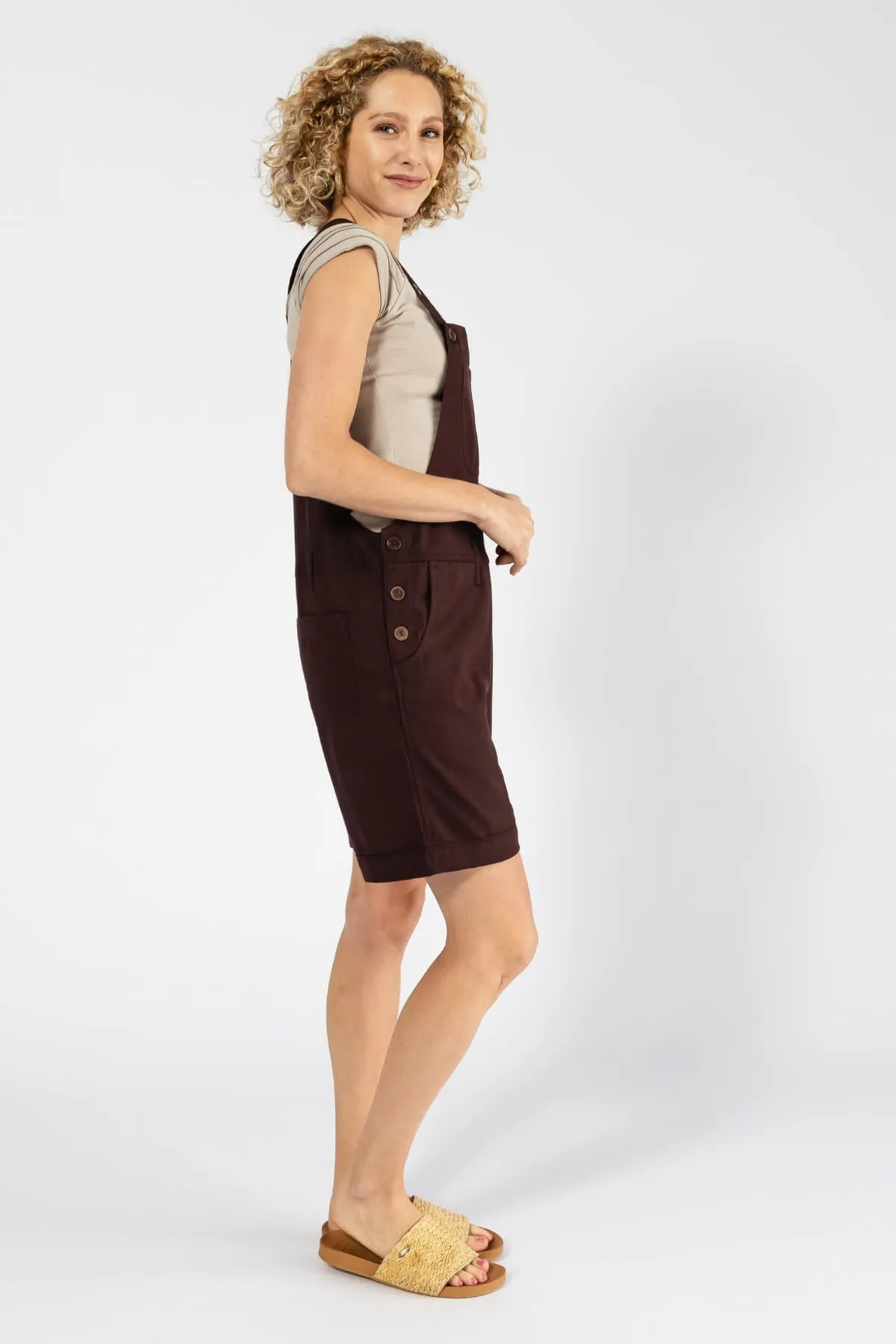 Short Traveller Overalls - Chocolate